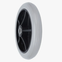 Rueda Maciza De Poliuretano Para Silla De Ruedas, 6 Pulgadas