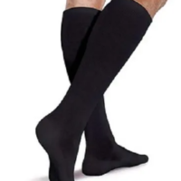 medias para hombres_2 Medias Para Varices 20-30 Mm/Hg Hasta La Rodilla Firme Comprension Para Caballero