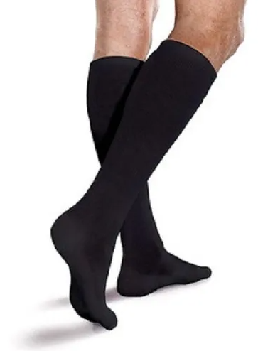 medias para hombres_2 Medias Para Varices 20-30 Mm/Hg Hasta La Rodilla Firme Comprension Para Caballero