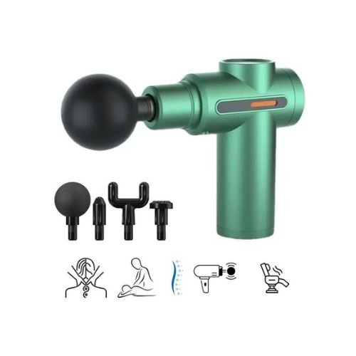 Pistola Masajeadora Muscular Recargable