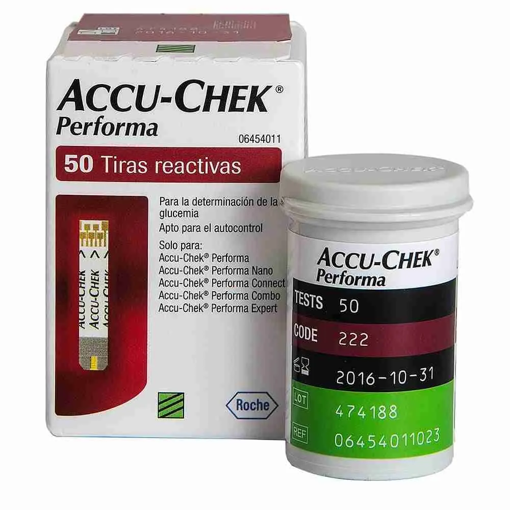 tiras performa Tiras Reactivas Accu-Chek Performa X 50